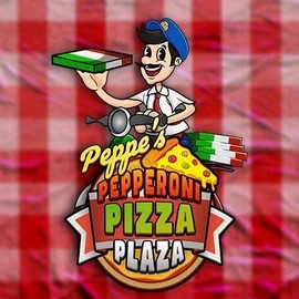 Peppe’s Pepperoni Pizza Plaza slot logo by Pragmatic Play at Koning Bet